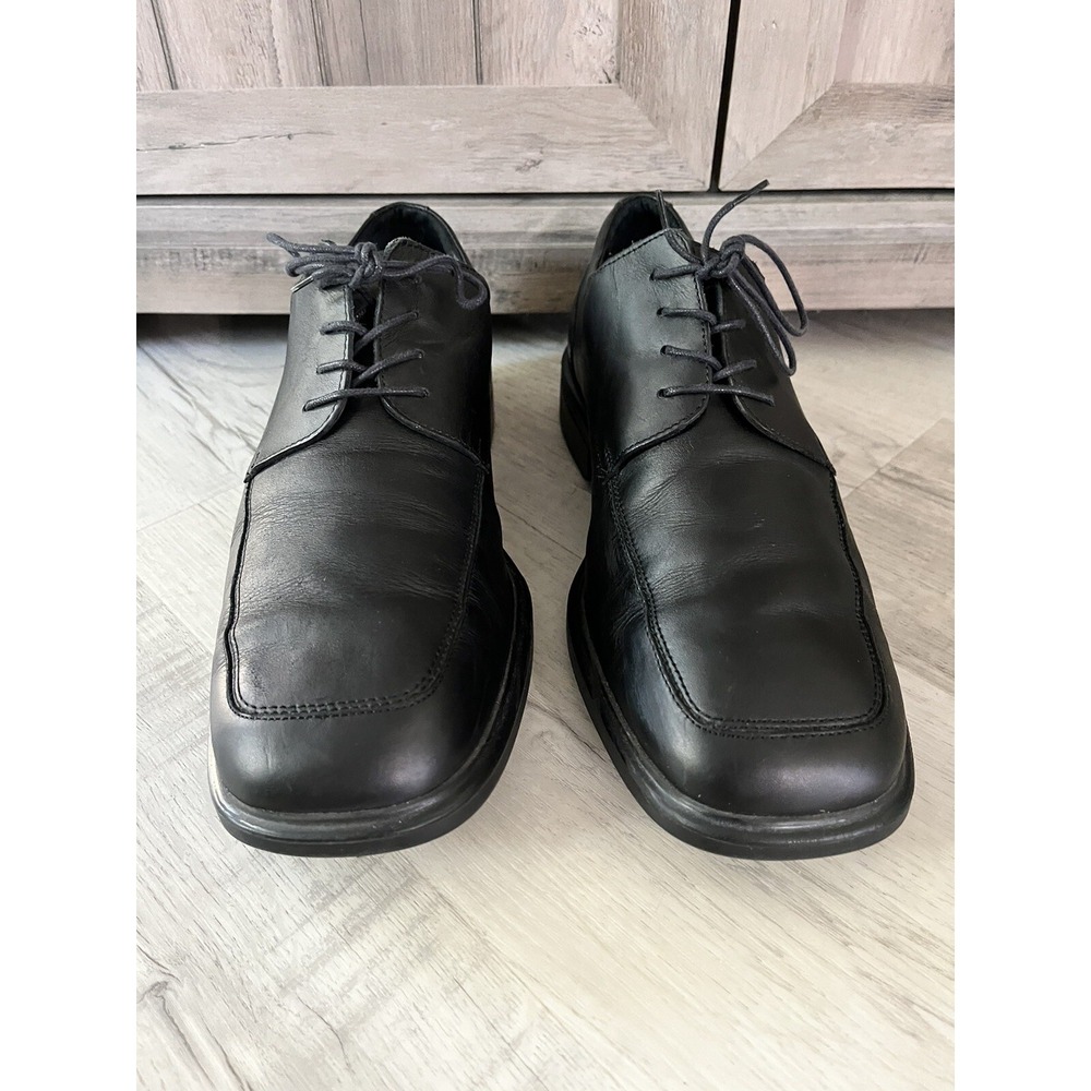Bostonian Oxford Dress Shoes Non Stop 9/12 XW Black‎ Leather Waterproof Italian - Picture 2 of 10